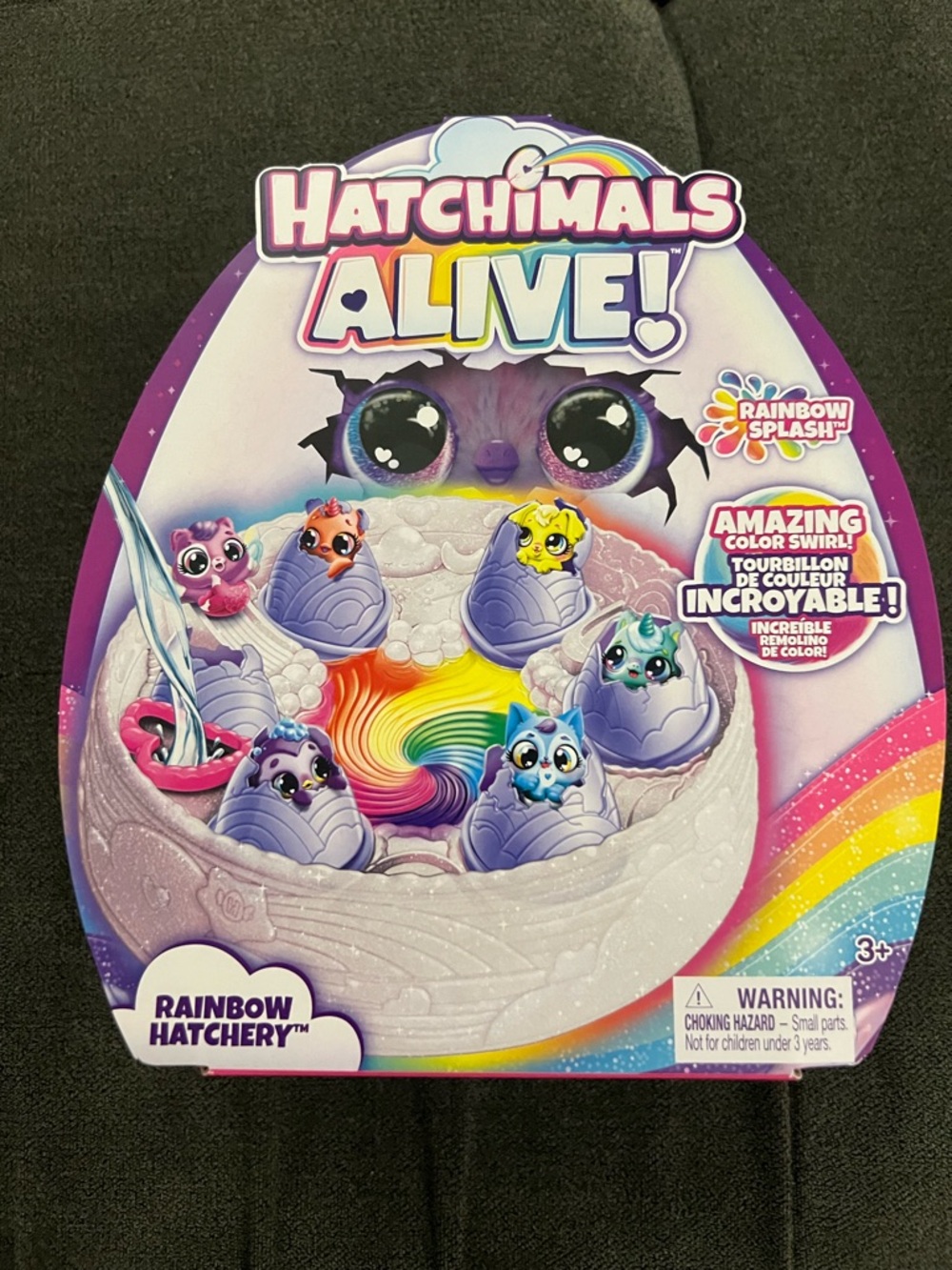 Hatchimals Alive! Rainbow Hatchery Toy‎ - Purple & Multicolor
